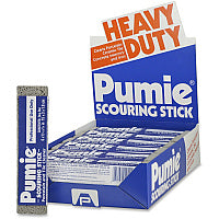 U.S. Pumice US Pumice Co. Heavy Duty Pumie Scouring Stick Abrasive, Heavy Duty - Gray - 12/Pack - 6 / Carton (JAN12CT)