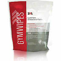 2XL GymWipes Antibacterial Towelettes Bucket Refill 6" Width x 8" Length - White - 700/Bag - 1 Each (L101)
