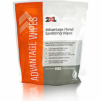 2XL Advantage Sanitizing Wipes 6" Width x 8" Length - White - 900/Roll - 1 Roll (L36)