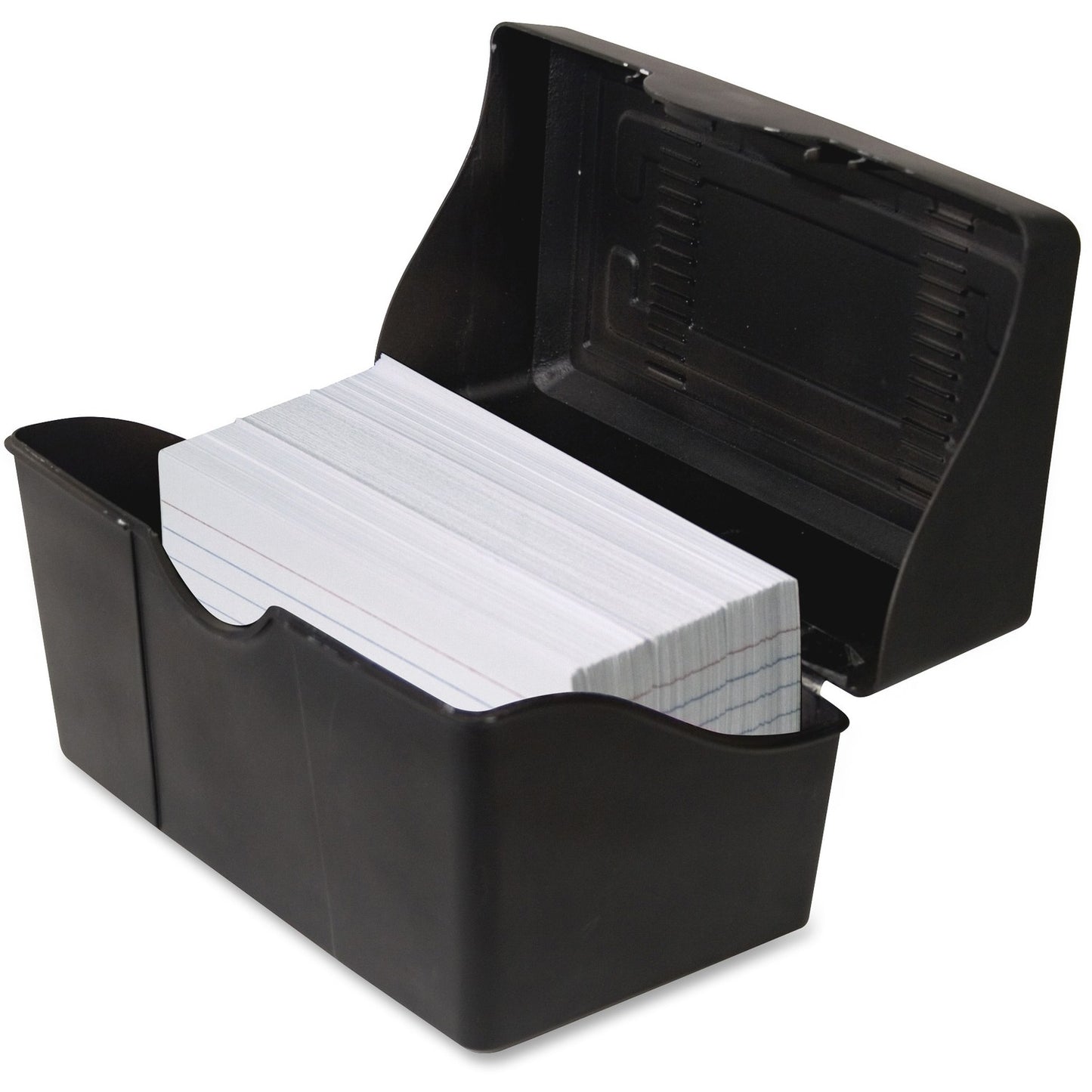 Advantus Index Card Holder Plastic - Black - 1 Each (45001)