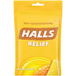 Cadbury Halls Honey-Lemon Cough Drops For Sore Throat, Cough, Nasal Congestion - Honey Lemon - 30/Bag - 12 / Box (62183)