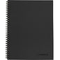 Mead Limited Meeting Notebook 80 Pages - Wire Bound - Both Side Ruling Surface - Ruled Front Ruling - 7 1/4" x 9 1/2" Sheet Size - Black Cover - Perforated, Dual Sided - Recycled - 1 Each (06982)