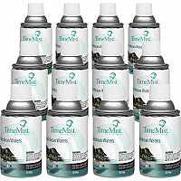 TimeMist Metered 30-Day Caribbean Waters Scent Refill Spray - 6000 ft³ - 6.6 fl oz (0.2 quart) - Caribbean Waters - 30 Day - Long Lasting, Odor Neutralizer - 12 / Carton (1042756CT)
