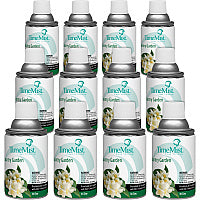 TimeMist Metered 30-Day Country Garden Scent Refill Spray - 6000 ft³ - 6.6 fl oz (0.2 quart) - Country Garden - 30 Day - Long Lasting, Odor Neutralizer - 12 / Carton (1042786CT)