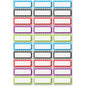 Ashley Dry Erase Chevron Nameplate Magnets 30 x Rectangle Shape - Magnetic - Chevron - Die-cut, Write on/Wipe off, Heavy Duty - Multicolor - Foam - 30 / Pack (10077)
