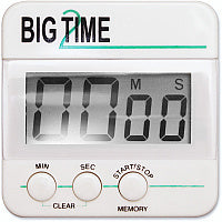 Ashley Big Time Digital Timer Desktop - For Sports - White, Black (10210)