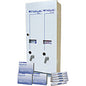 Impact Dual Vendor Hygiene Dispenser 12 x Sanitary Napkin, 19 x Tampon - 24" Height x 10.8" Width x 5.5" Depth - Metal - White - Window, Locking Coin Box - 1 Each (25160100)