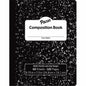 Pacon Composition Book 60 Sheets - Wide Ruled Front Ruling - 0.38" Ruled - 7 1/2" x 9 3/4" Sheet Size - Black Marble Cover - 72 / Carton (MMK37118)