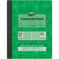 Pacon Dual Ruled Composition Book Plain - Quad Ruled, Wide Ruled Front Ruling - 9.75" Height x 7.5" Width x 0.5" Length - Green Cover - 24 / Carton (MMK37162)