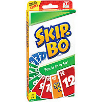 Mattel Skip-Bo Card Game Fun - Strategy - 2 to 6 Players - 1 Each (42050)