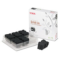 Xerox 108R00749 High-Yield Solid Ink Stick, 2,333 Page-Yield, Black, 6/Box