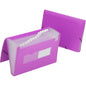 AbilityOne SKILCRAFT 12-tab Poly Expanding File Folder Letter - 8 1/2" x 11" Sheet Size - Straight Tab Cut - Poly - Purple - 1 Each (6597147EA)