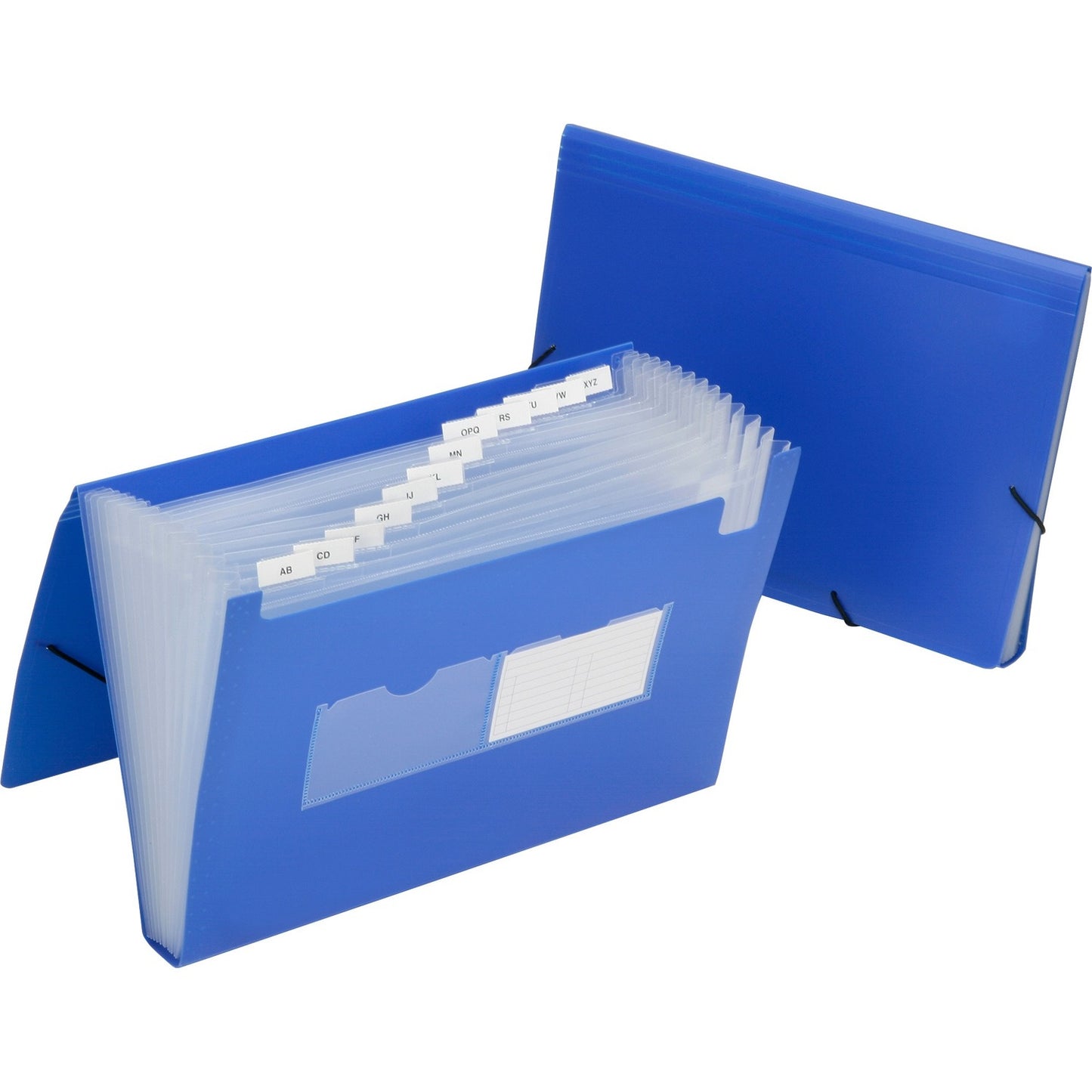AbilityOne SKILCRAFT 12-tab Poly Expanding File Folder Letter - 8 1/2" x 11" Sheet Size - Straight Tab Cut - Poly - Blue - 1 Each (6597148EA)