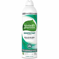 Seventh Generation Disinfectant Cleaner For Day Care - 13.9 fl oz (0.4 quart) - Eucalyptus Spearmint & Thyme Scent - Non-flammable, Anti-bacterial - Clear - 1 Each (22981)
