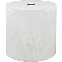 LoCor Hard Wound Roll Towels 1 Ply - 7" Width x 800 ft Length - White - Virgin Fiber - 6 Rolls Per Carton - 6 / Carton (46897)