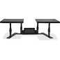 Allsop Metal Art ErgoTwin Height Adjustable Dual Monitor Stand - 20 lb Load Capacity - 9" Height x 32" Width x 14" Depth - Desktop - Steel - Pearl Black (31883)