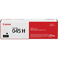 Canon 045H Original High Yield Laser Toner Cartridge - Black - 1 Each 2800 Pages (CRTDG045HBK)