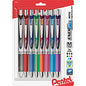 Pentel Liquid Steel Tip Gel Pens 0.7 mm Medium Pen Point - Refillable - Retractable - Assorted Ink - Gel-based - Stainless Steel Tip - 8 / Pack (BL77BP8M)