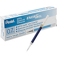 EnerGel Retractable Liquid Pen Refills 0.70 mm , Medium Point - Blue Ink - Smudge Proof, Smear Proof, Quick-drying Ink, Glob-free, Smooth Writing - 12 / Box (LRN7CBX)
