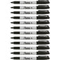 Sharpie Fine Point Permanent Ink Markers Fine Marker Point - Black Ink - Alcohol Based - 1 Dozen (30051DZ)