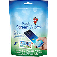 Dust-Off Electronics Screen Wipes - DTSW32 For Multipurpose - BluePouch - 32 / Pack (DTSW32M)