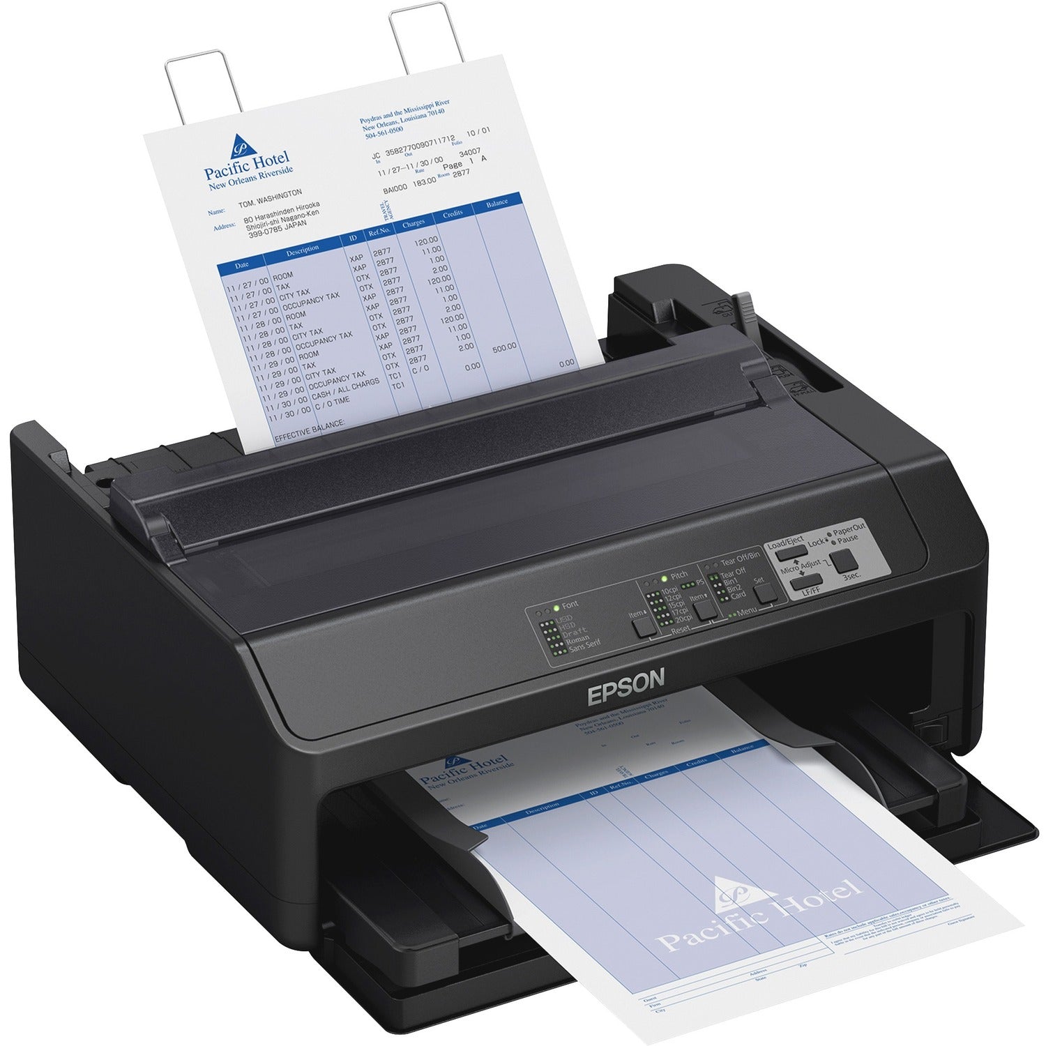 Epson FX-890II 9-pin Dot Matrix Printer - Monochrome - Energy Star 738 cps Mono - 8.50" , 6.50" , 9.50" Width x 11" , 3.60" , 4.10" Length - USB - Parallel (C11CF37201)