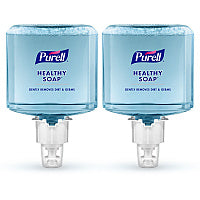 PURELL(R) ES6 HEALTHY SOAP(TM) Fresh Scent Foam Fresh Scent - 1.27 quart - Dirt Remover, Kill Germs - Skin - Moisturizing - Blue - Dye-free, Pleasant Scent, Bio-based, Phthalate-free, Paraben-free, Triclosan-free - 2 / Carton (647702)