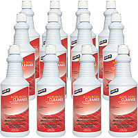 Genuine Joe Acid Bowl Cleaner Ready-To-Use - 32 fl oz (1 quart) - Pleasant Scent - Aqua Marine - 12 / Carton (GJO99676CT)