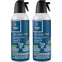 Business Source Power Duster 10 oz - Moisture-free, Ozone-safe - Multi - 2 / Pack (BSN24302)