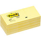 Post-it(R) Notes Original Notepads 1 3/8" Flag/Note Width x 1 7/8" Flag/Note Length - Rectangle - 100 Sheets per Pad - Unruled - Canary Yellow - Paper - Self-adhesive, Repositionable - 12/Pack - 2 / Bundle (653YWBD)