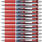 EnerGel EnerGel RTX Liquid Gel Pens 0.5 mm Fine Needle Pen Point - Refillable - Retractable - Red Ink - Gel-based - Blue Barrel - Stainless Steel Tip - 12 / Box (BLN75BBX)