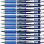 EnerGel EnerGel RTX Liquid Gel Pens 0.5 mm Fine Needle Pen Point - Refillable - Retractable - Blue Ink - Gel-based - Blue Barrel - Stainless Steel Tip - 12 / Box (BLN75CBX)