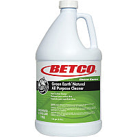 Green Earth Natural All Purpose Cleaner Concentrate - 128 fl oz (4 quart) - Clean Scent - Bio-based, Solvent-free, Streak-free, Non-smearing - Green Bottle - 1 Each (1980400)