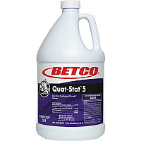 Betco Quat-Stat 5 Disinfectant Gallon Concentrate - 128 fl oz (4 quart) - Lavender Scent - Deodorant - Purple - 1 Each (3410400)