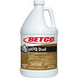 Betco pH7Q Dual Neutral Disinfectant Cleaner Concentrate - 128 fl oz (4 quart) - Pleasant Lemon Scent - Deodorant, pH Neutral - Light Amber - 1 Each (3550400)