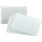 Oxford Graph Index Cards 3" x 5" - 90 lb Basis Weight - Sustainable Forestry Initiative (SFI) - White - 100 / Pack (02035)