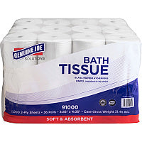 Genuine Joe(R) Standard Toilet Paper, 2-Ply, 1,000 Sheets, 2,016 Rolls 2 Ply - 1000 Sheets/Roll - WhitePack - 36/Pack - 56 / Pallet (GJO91000PL)