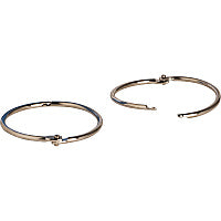 Business Source Standard Book Rings 2" Diameter - Silver - Nickel Plated - 50 / Box (BSN01439)