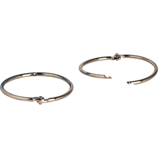 Business Source Standard Book Rings 2" Diameter - Silver - Nickel Plated - 50 / Box (BSN01439)