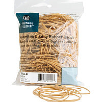 Business Source Rubber Bands Size: #19 - 3.5" Length x 62 mil Thickness - Natural - 425 / Pack (BSN1914LB)
