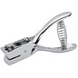 Business Source Handheld 15mm Slot Punch 5/32" Punch Size - Metal - Silver, Chrome (BSN39282)