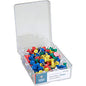 Business Source 1/2" Head Push Pins 0.50" Head - Assorted - 100 / Box (BSN81001)