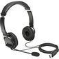 Kensington USB-A Headphones with Mic Stereo - USB Type A - Wired - Over-the-head - Binaural - Supra-aural - 6 ft Cable - Noise Cancelling Microphone (97601)