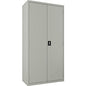 Lorell Fortress Series Wardrobe Cabinet 18" Length x 36" Width x 72" Height - 2 x Door(s) - Locking Door - Gray - Steel - Recycled (LLR66967)