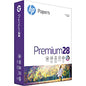 HP Papers Premium28 Laser Paper - Bright White 100 Brightness - Letter - 8 1/2" x 11" - 28 lb Basis Weight - 320 g/m² Grammage - Smooth - Uncoated, ColorLok Technology, Heavyweight - Bright White - 500 / Ream (205200)