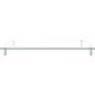Kantek Glass Monitor Riser 60 lb Load Capacity - 3.25" Height x 39.40" Width x 10.20" Depth - Desktop - Tempered Glass - Clear (MS380)
