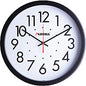 Lorell 14-1/2" Self-Set Wall Clock Analog - Quartz - White Main Dial - Black Case (LLR61009)