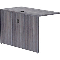 Lorell Essentials Series Bridge 48" Width x 24" Depth x 29.50" Height - Polyvinyl Chloride (PVC) - Laminate, Weathered Charcoal - 1 Each (LLR69556)