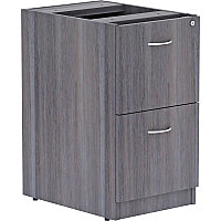 Lorell Essentials Series File/File Fixed File Cabinet 28.3" Height x 16" Width x 22" Depth - 2 x File Drawer(s) - Finish: Laminate, Weathered Charcoal - File Drawer (LLR69559)