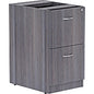 Lorell Essentials Series File/File Fixed File Cabinet 28.3" Height x 16" Width x 22" Depth - 2 x File Drawer(s) - Finish: Laminate, Weathered Charcoal - File Drawer (LLR69559)